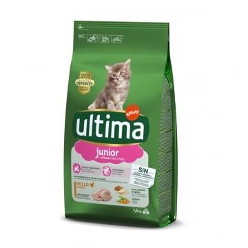 ULTIMA Cat Junior, Pui, hrană uscată pisici junior, 1.5kg