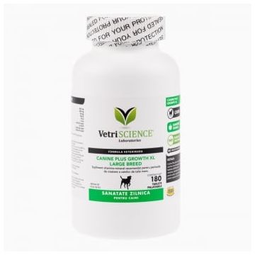 VETRI SCIENCE Canine Plus Growth XL, suplimente creștere câini, 180tbl masticabile