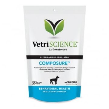 VETRI SCIENCE Composure Small, Dog Bite-sized Chews, suplimente calmante câini, 30cpr masticabile