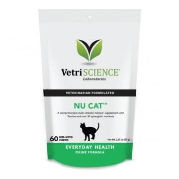 VETRI SCIENCE Nu-Cat, Bite-sized Chews, multivitamine pisici, 30cpr masticabile