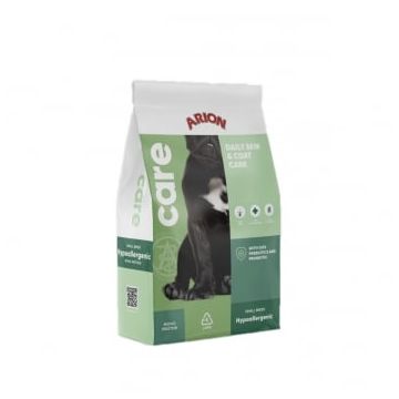 ARION Care Hypoallergenic XS-S, Somon, hrană uscată câini, sensibilități digestive, piele și blană, 7.5kg