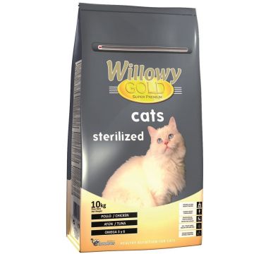 Hrana Uscata Pisici Willowy Gold Cats Sterilized, 10 kg ieftina