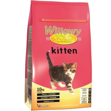 Hrana Uscata Pisici Willowy Gold Kitten, 10 kg