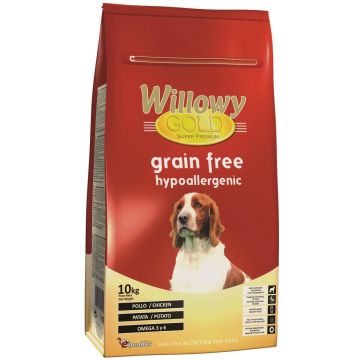 Hrana Uscata Super Premium Caini Willowy Gold Dog Free Grain Hipoallergenic, 10 kg
