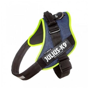 JULIUS-K9 IDC Power, ham caini, L, 23-30kg, jeans/neon