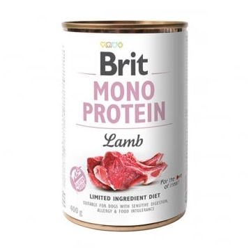 BRIT Mono Protein, Miel, conservă hrană umedă monoproteică fără cereale câini, (pate), 400g