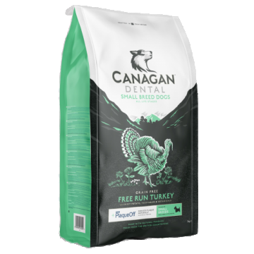 Canagan Dog Grain Free Dental Small Breeds, Curcan, 2 kg la reducere