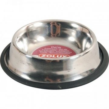 Castron caini inox antiderapant, 15 cm/ 0.3 l