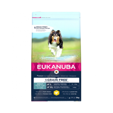 EUKANUBA Adult Grain Free L pentru caini de rase mari 3 kg