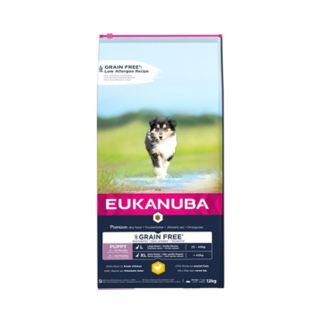 EUKANUBA Puppy Grain Free L 12 kg hrana fara cereale pentru catelusi de rase mari