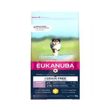 EUKANUBA Puppy Grain Free L 3 kg hrana fara cereale pentru catelusi de rase mari