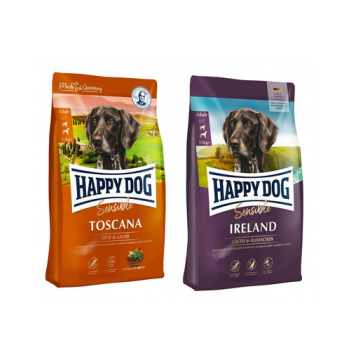 HAPPY DOG Supreme toscana 12.5 kg + HAPPY DOG Supreme Irland 12.5 kg hrana premium caini adulti