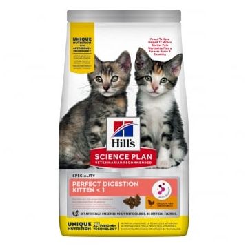 HILL'S Science Plan Perfect Digestion Kitten, hrană uscată pisici junior, sistem digestiv, 7kg