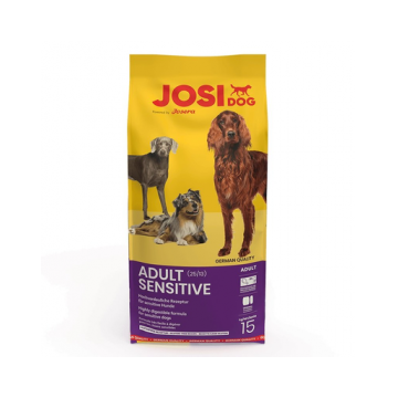 JOSERA JosiDog Adult Sensitive hrana uscata caini adulti 15 kg potrivit pentru sistem digestiv sensibil