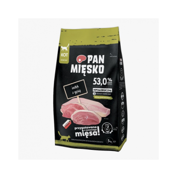 PAN MIĘSKO hrana completa pisici S 5 kg, curcan si gasca