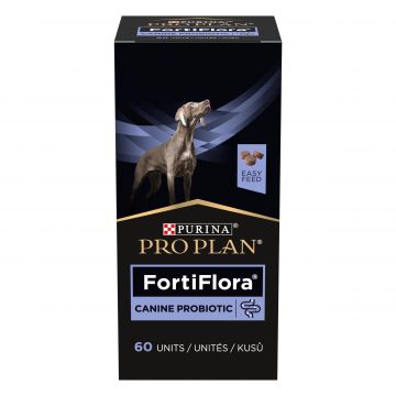 Purina Pro Plan FortiFlora Canine Probiotic, 60 tablete masticabile de firma originale