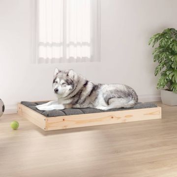 vidaXL Pat pentru câini, 101,5x74x9 cm, lemn masiv de pin