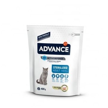ADVANCE Sterilized Adult, Curcan, hrană uscată pisici sterilizate, 400g