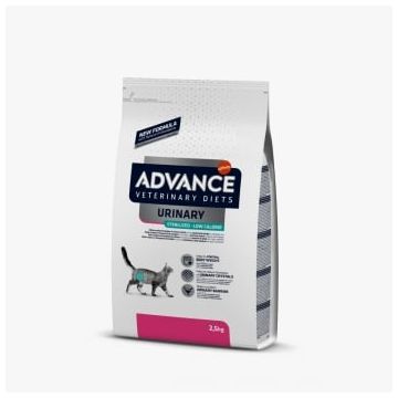 ADVANCE Veterinary Diets Urinary Sterilised Low Calorie, dietă veterinară pisici sterilizate, hrană uscată, sistem urinar, metabolism (obezitate & diabet), 2.5kg