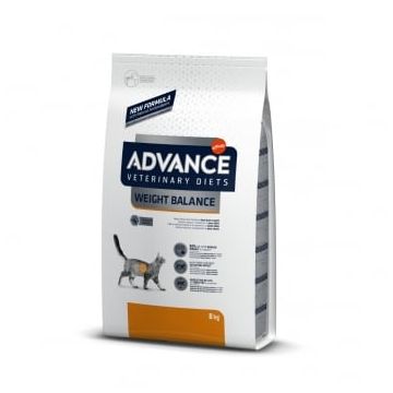 ADVANCE Veterinary Diets Weight Balance, dietă veterinară pisici, hrană uscată, metabolism (obezitate si diabet), 8kg