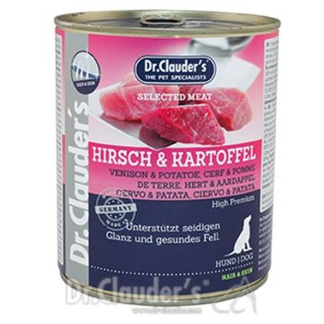 Dr. Clauder’s Dog Selected Meat Caprioara & Cartof, 800 g