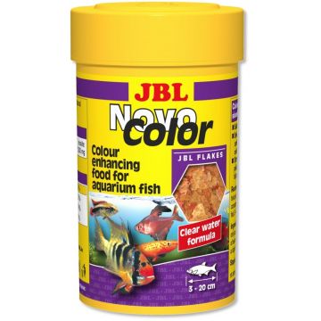 Hrana fulgi pentru toate speciile JBL NovoColor 250 ml