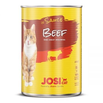 JosiCat Beef in Sauce, 12x415 g la reducere