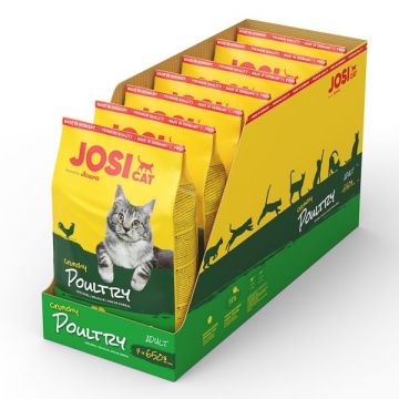 JosiCat Crunchy Poultry, 7x650 g la reducere