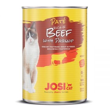 JosiCat Paté Beef with Parsnip, 12x400 g