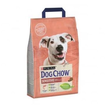 PURINA Dog Chow Adult Sensitive, Somon, hrană uscată câini, sensibilități digestive, 2.5kg