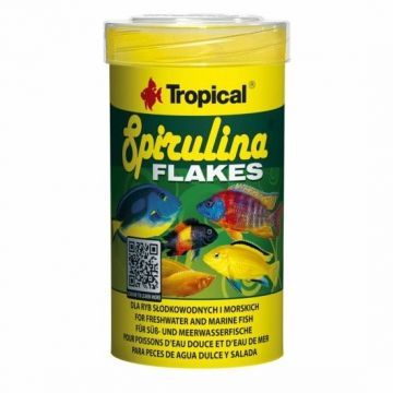 Spirulina Flakes, Tropical Fish, fulgi 100 ml/ 20 g ieftina