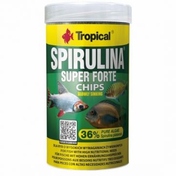 Super Spirulina Forte, Tropical Fish, chips 1000 ml/ 520 g de firma originala