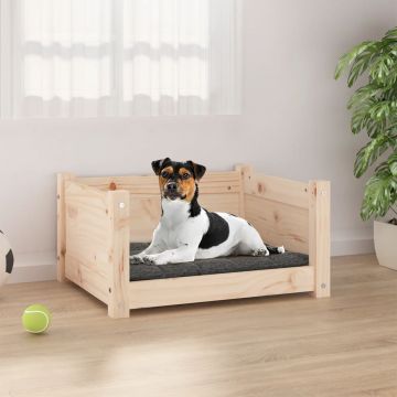 vidaXL Pat pentru câini, 55,5x45,5x28 cm, lemn masiv de pin