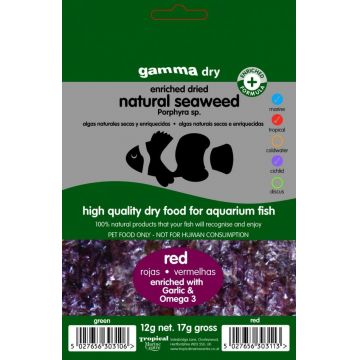 Alge naturale uscate rosii/ Seaweed Enriched with Garlic and Omega-3, 12 g Alge naturale uscate rosii/ Seaweed Enriched with Garlic and Omega-3, 12 g