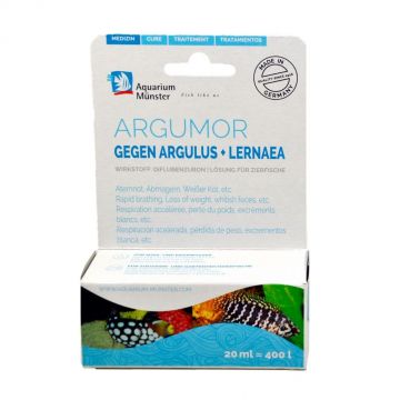 Tratament Aquarium Munster ARGUMOR 20 ml pentru 400 l Fresh/Marin ieftin