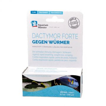 Tratament Aquarium Munster DACTYMOR FORTE 20 ml pentru 400 l Fresh/Marin ieftin