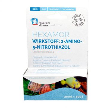 Tratament Aquarium Munster HEXAMOR 20 ml pentru 400 l Fresh/Marin