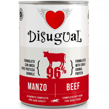Hrana umeda pentru caini Disugual Dog Monoprotein Vita 400g Hrana umeda pentru caini Disugual Dog Monoprotein Vita 400g