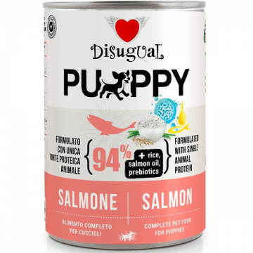 Hrana umeda pentru caini Disugual Dog Puppy Monoprotein Somon 400g