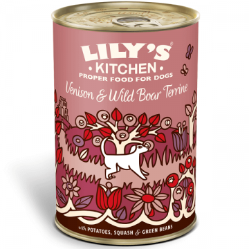 Hrana umeda pentru caini Lily's Kitchen Dog Caprioara&Mistret 400g