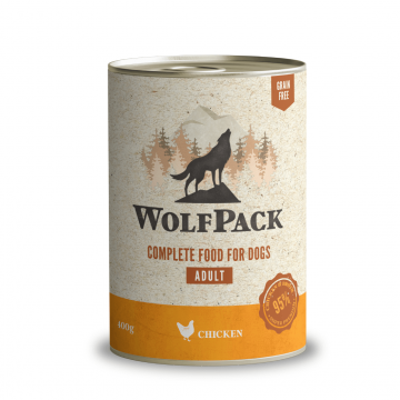 Hrana umeda pentru caini Wolfpack Pui 400g