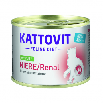 Hrana umeda pentru pisici Kattovit Renal Curcan 185g