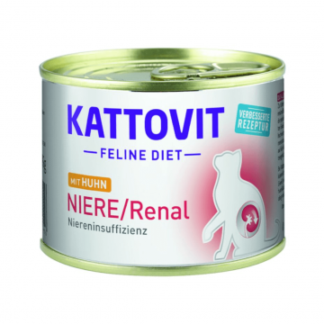 Hrana umeda pentru pisici Kattovit Renal Pui 185g