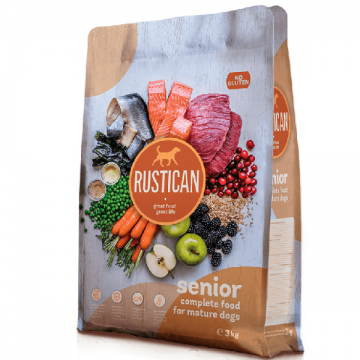 Hrana uscata pentru caini Rustican Senior Hering/Somon/Ton 3kg