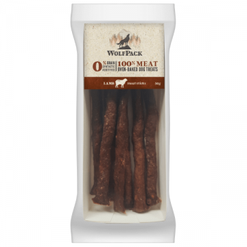 Recompensa pentru caini Wolfpack Pure Meat Sticks Miel 50g