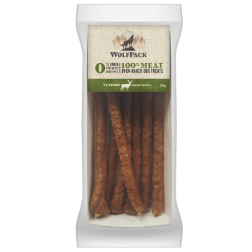 Recompensa pentru caini Wolfpack Pure Meat Sticks Vanat 50g