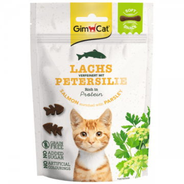 Recompensa pentru pisici Gimcat Soft Somon&Patrunjel 60g