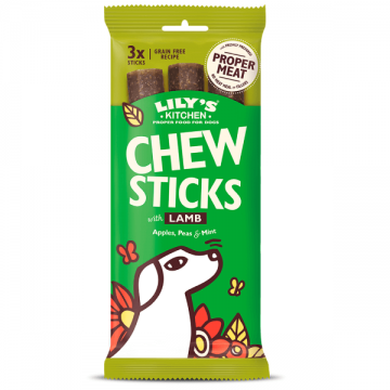 Recompense pentru caini Lily's Kitchen Dog Sticks Miel 120g