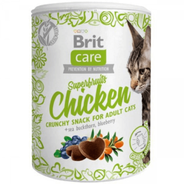 Recompense pentru pisici Brit Care Cat Snack Superfruits Chicken 100g