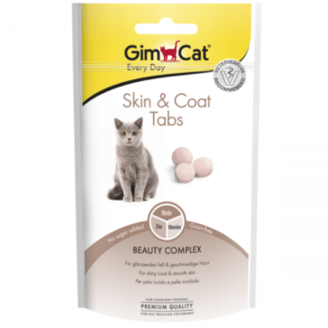 Recompense pentru pisici Gimcat Skin&Coat Tabs 40g